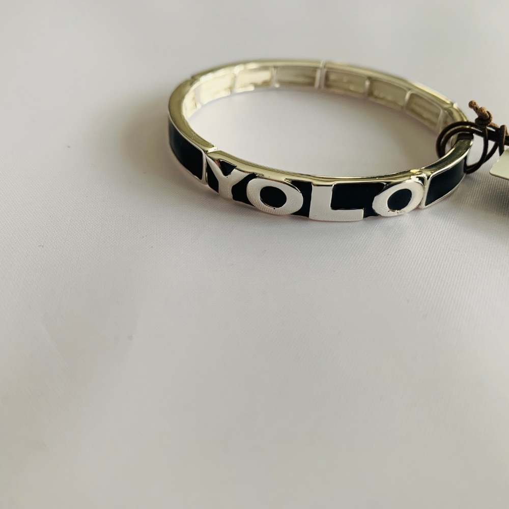 Rain‎ YOLO bracelet, black New